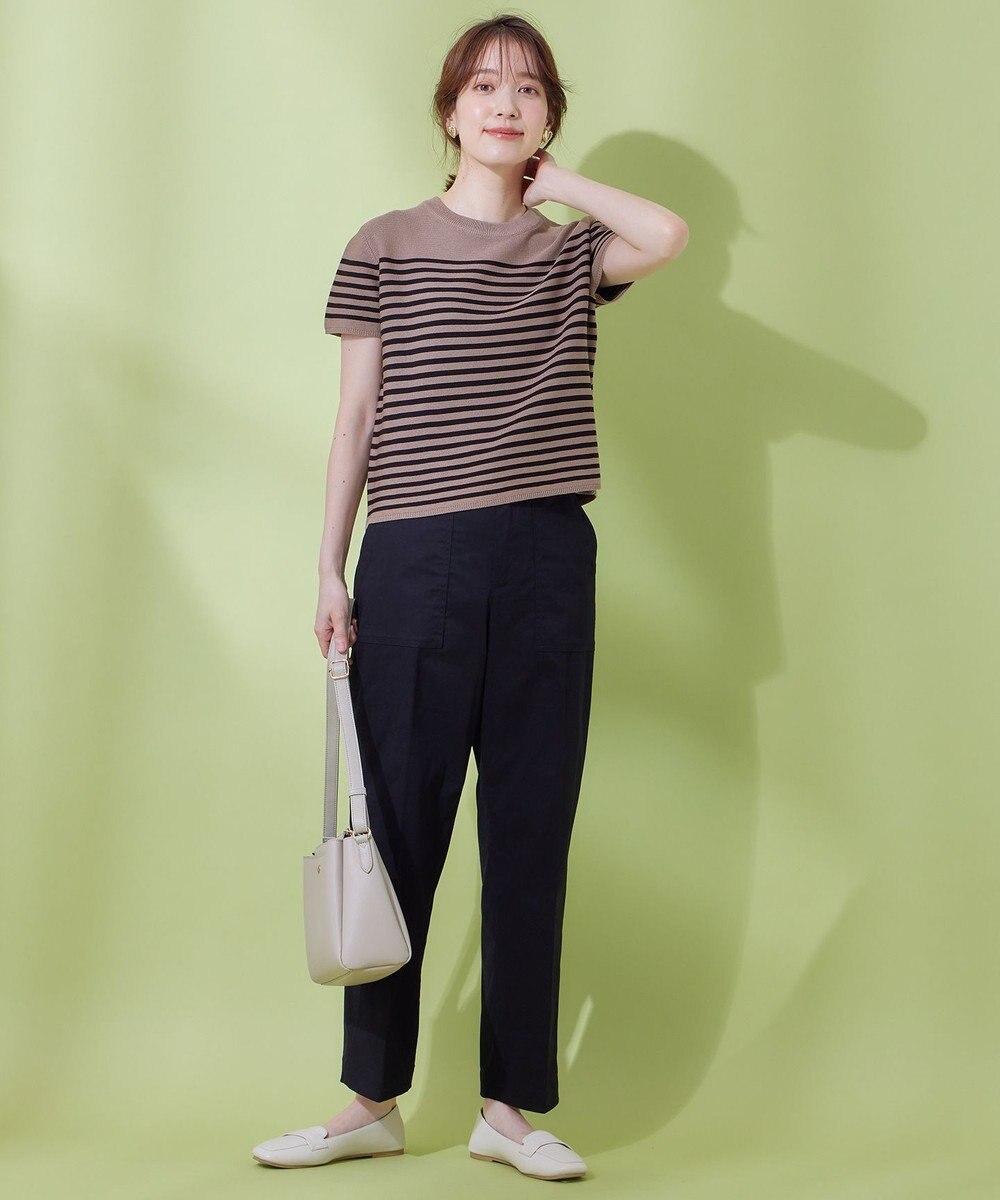 ANY 【ウエストゴム/ストレッチ】スタイリッシュベイカーパンツ 