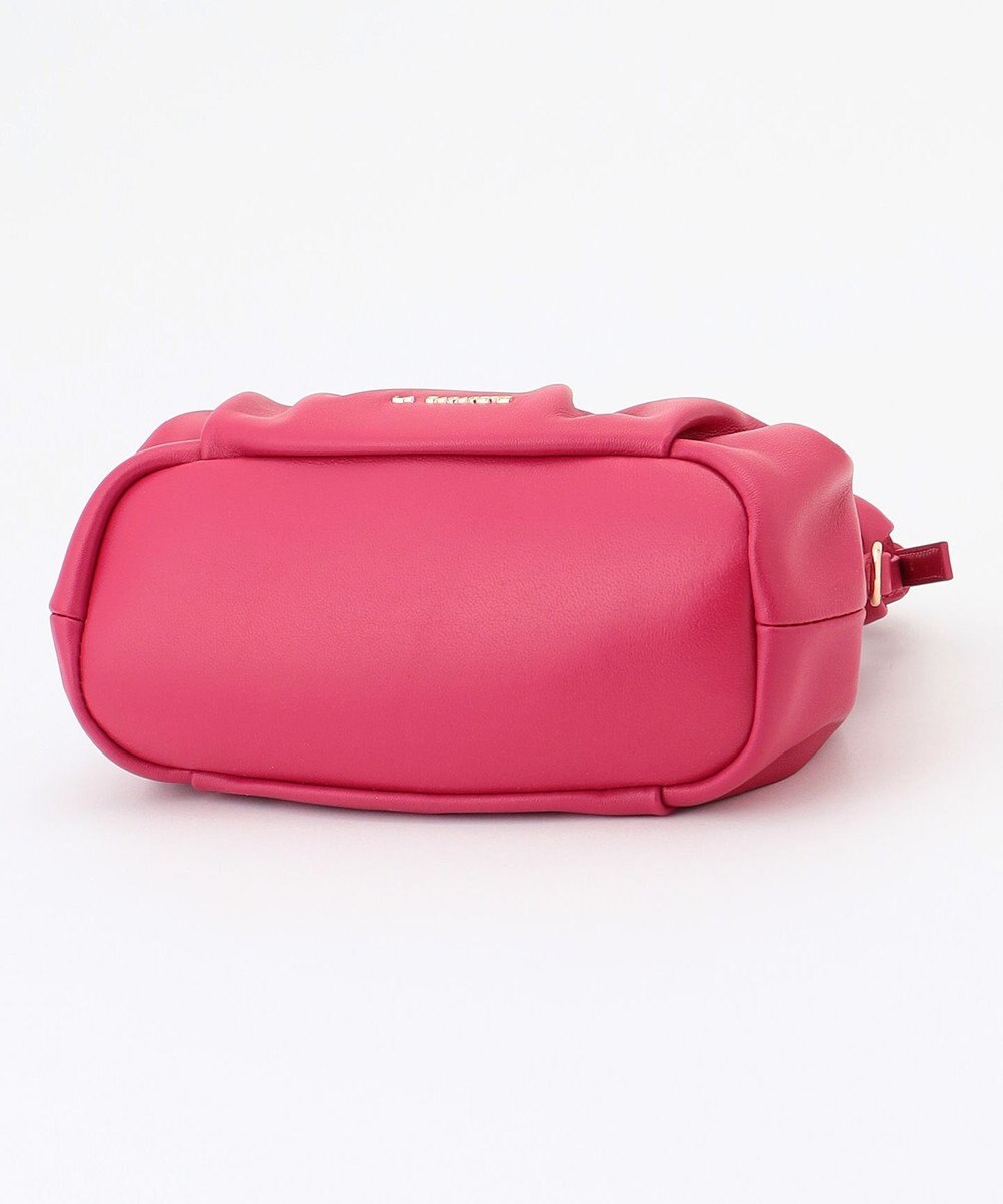 LA BAGAGERIE シープレザー　ギャザーミニマムバッグ 