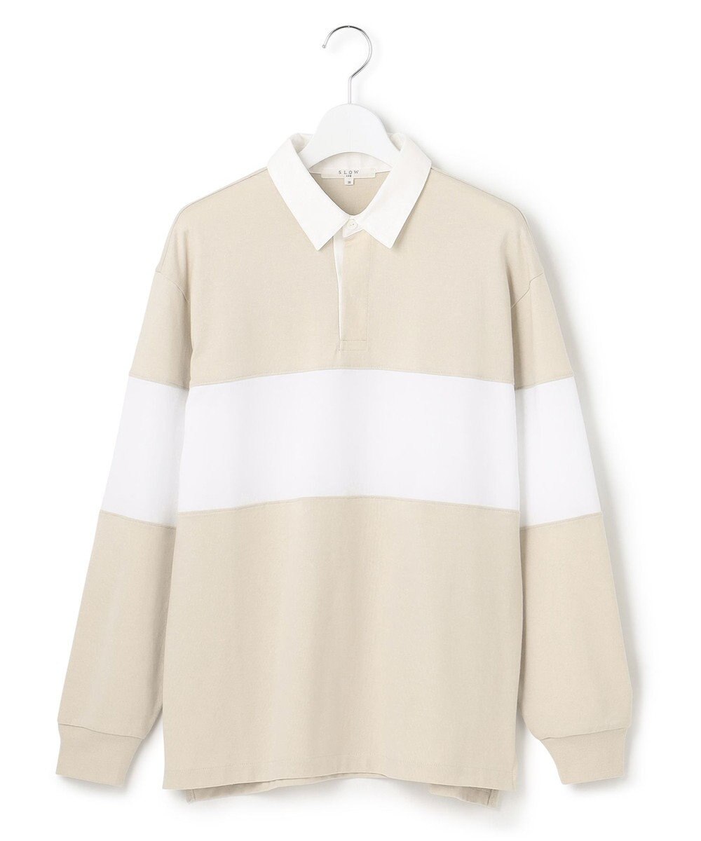 23区 【SLOW】コンパクトシングルジャージー ラガーシャツ 