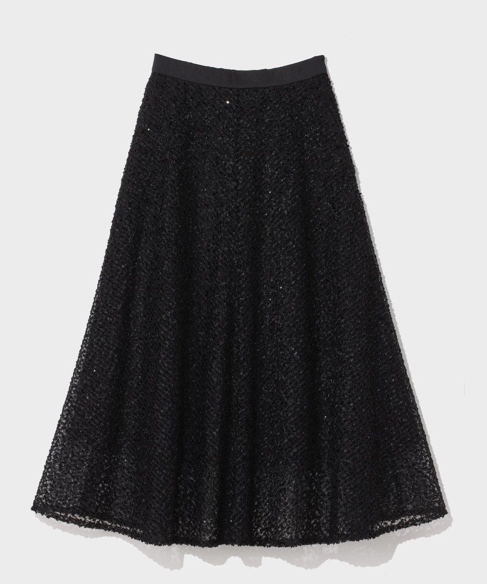 GRACE CONTINENTAL フェザーembドレス 