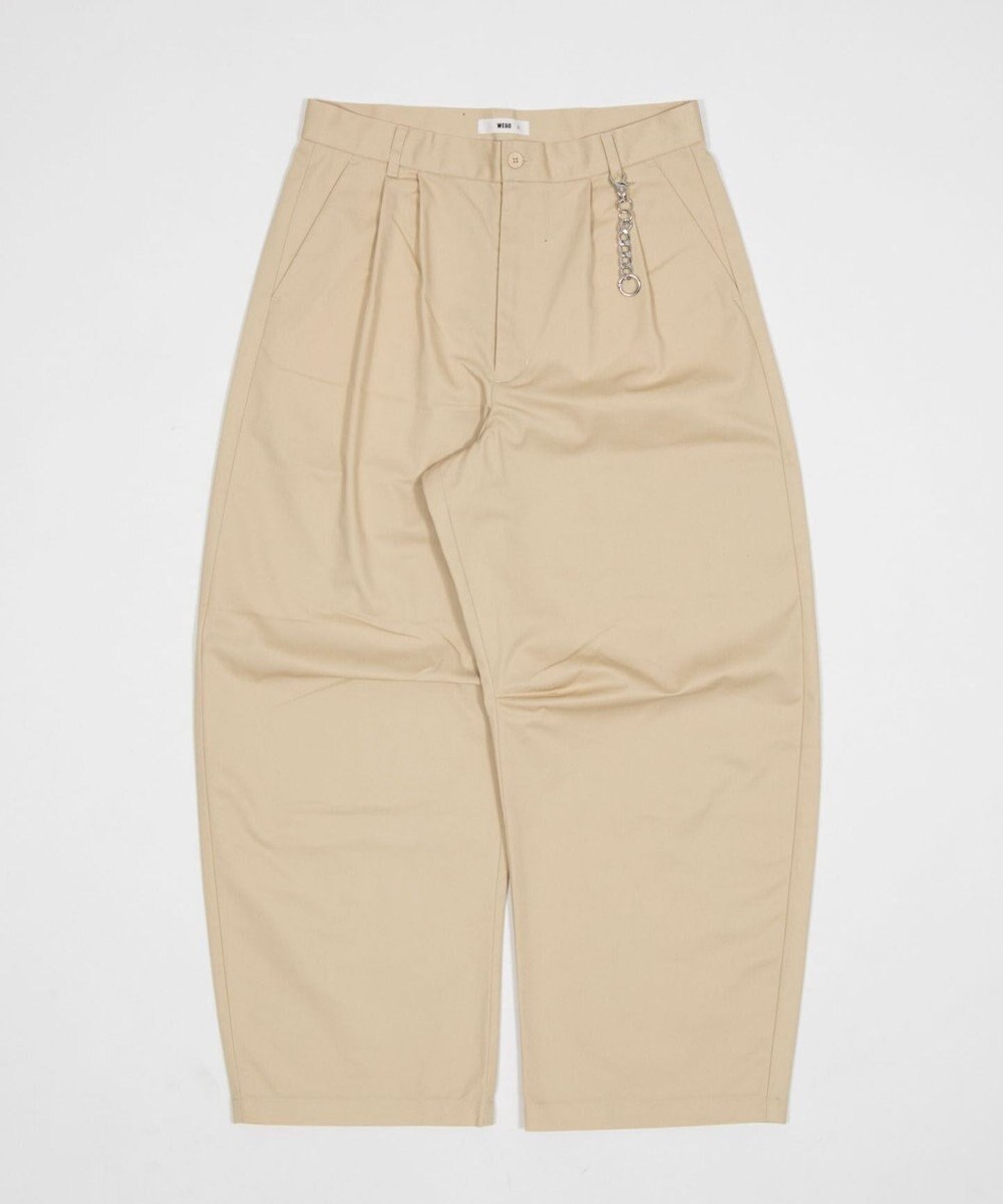 WEGO キーチャーム付きチノカーブパンツ 