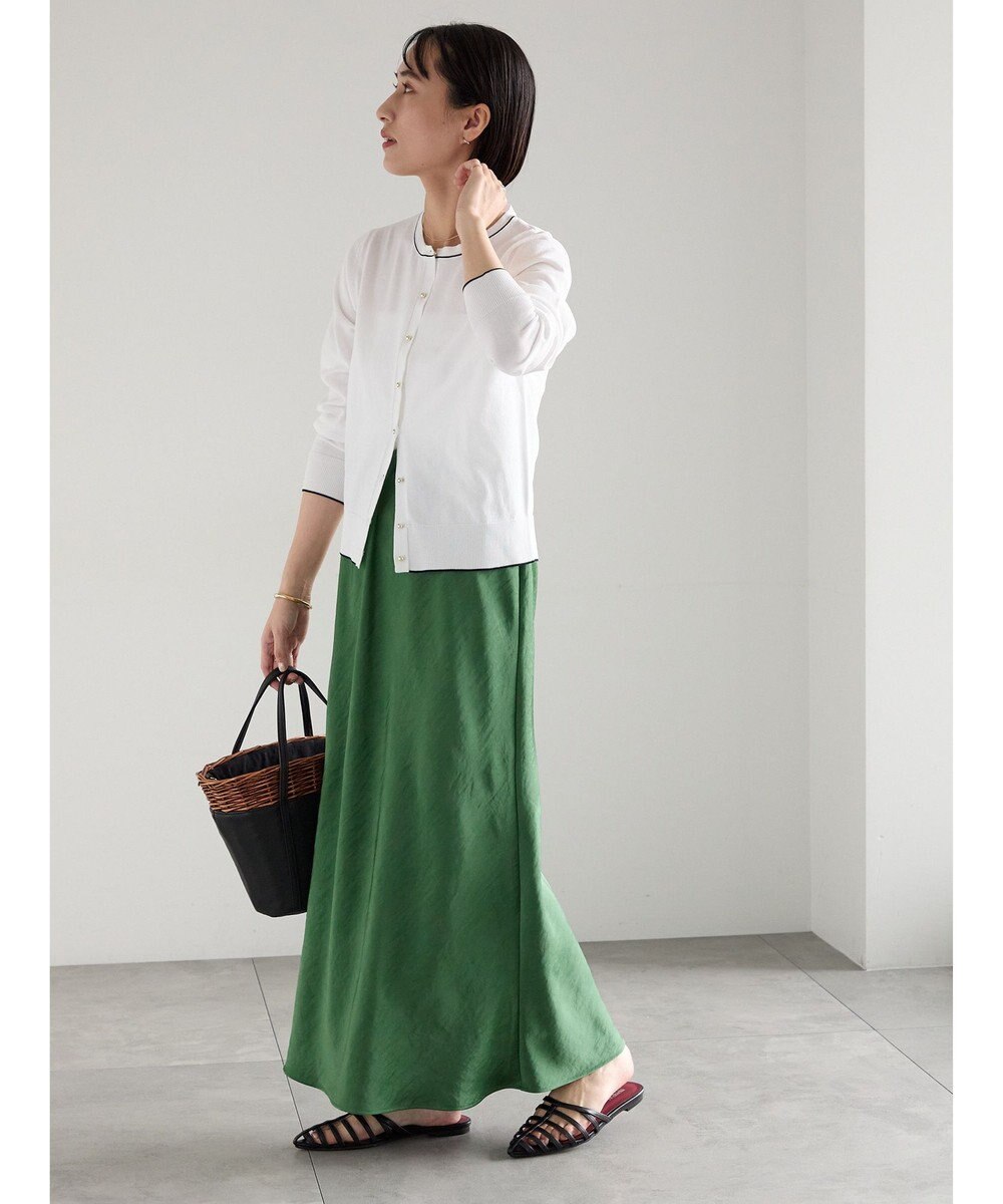 Te chichi バイアスサテンスカート 