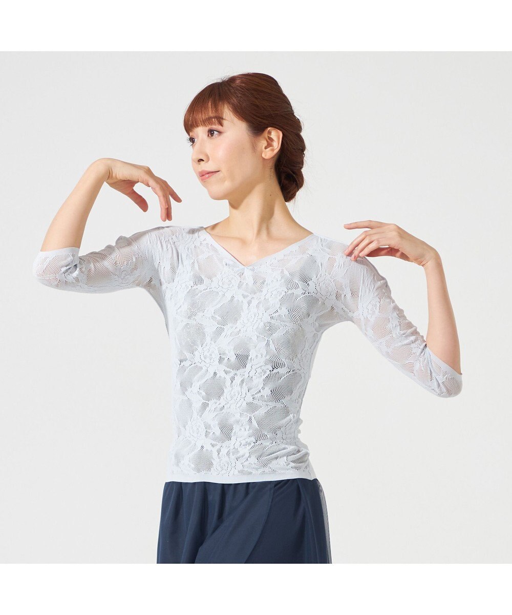 Chacott 【ノーソーイングニット】キシリトールシアーレース2Wayトップ 