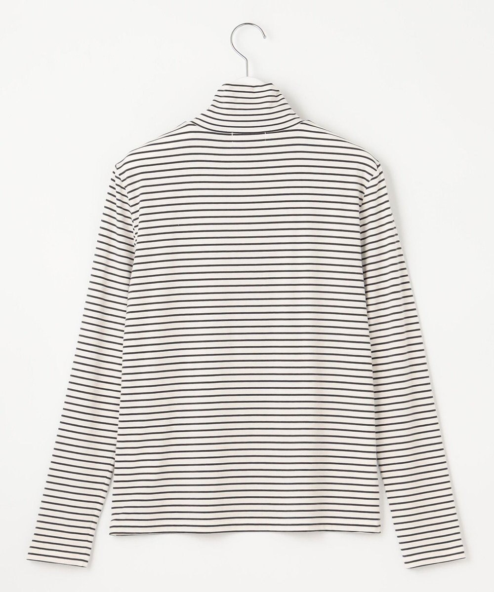 J.PRESS LADIES L タートルジャージー ボーダー カットソー 