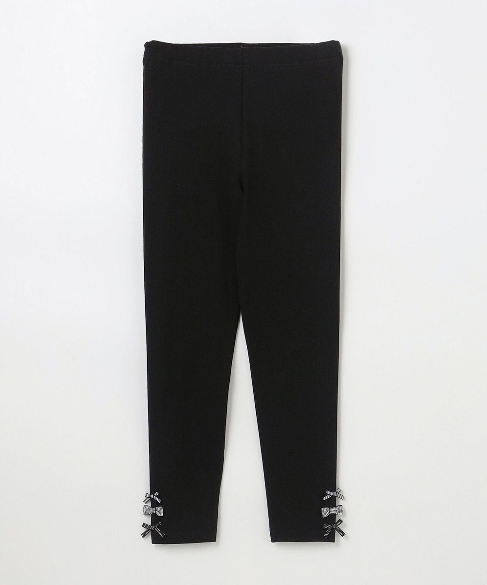 ANY KIDS 裾リボン 無地レギンス 