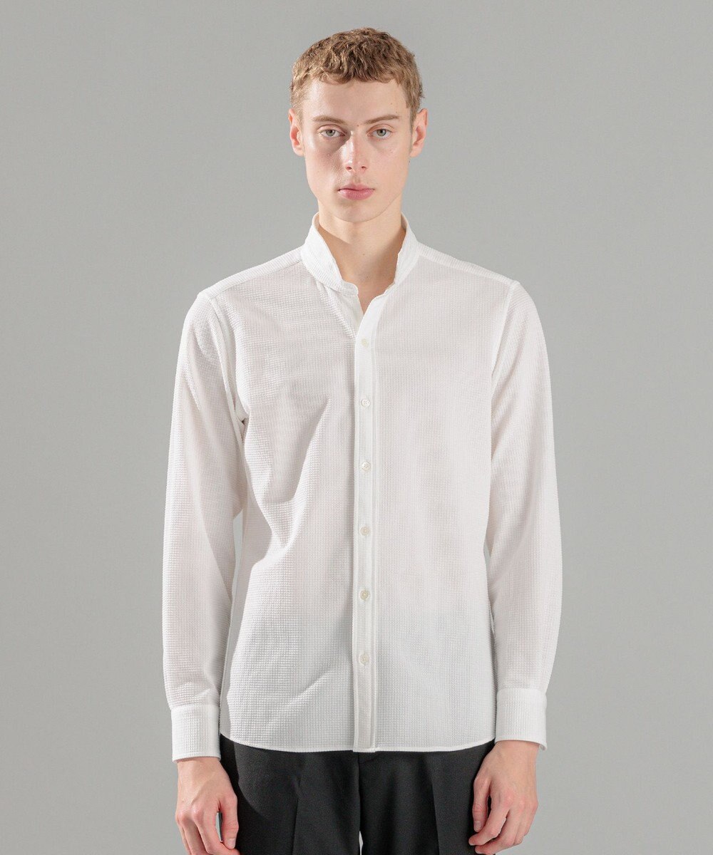 JOSEPH HOMME コンフォートクリアギンガム　ウイングカラーシャツ 
