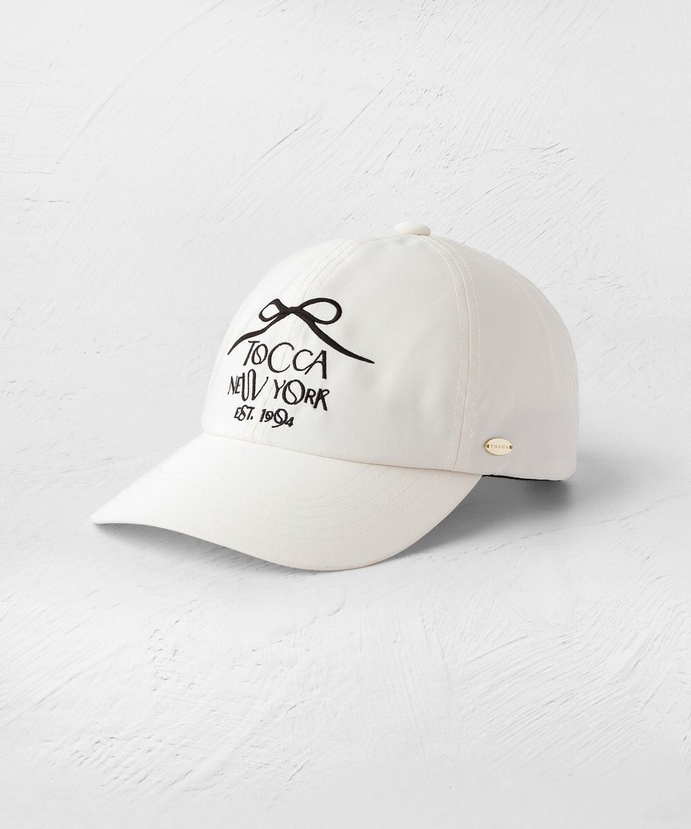 TOCCA 【UV90%以上カット・吸水速乾・接触冷感・抗菌防臭・サイズ調整可・洗える】DANCING RIBBON LOGOCAP キャップ 