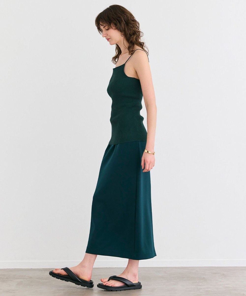 BEIGE， 【洗える】ALTHEA / ダンボールジャージーハイウエストIラインスカート 