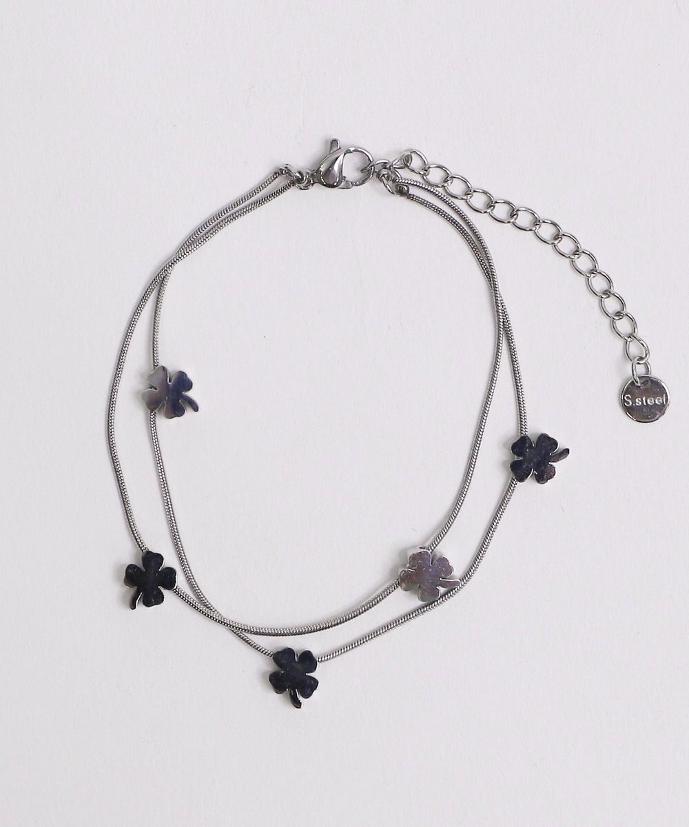 WEGO Lステンレスモチーフ2連ブレス 