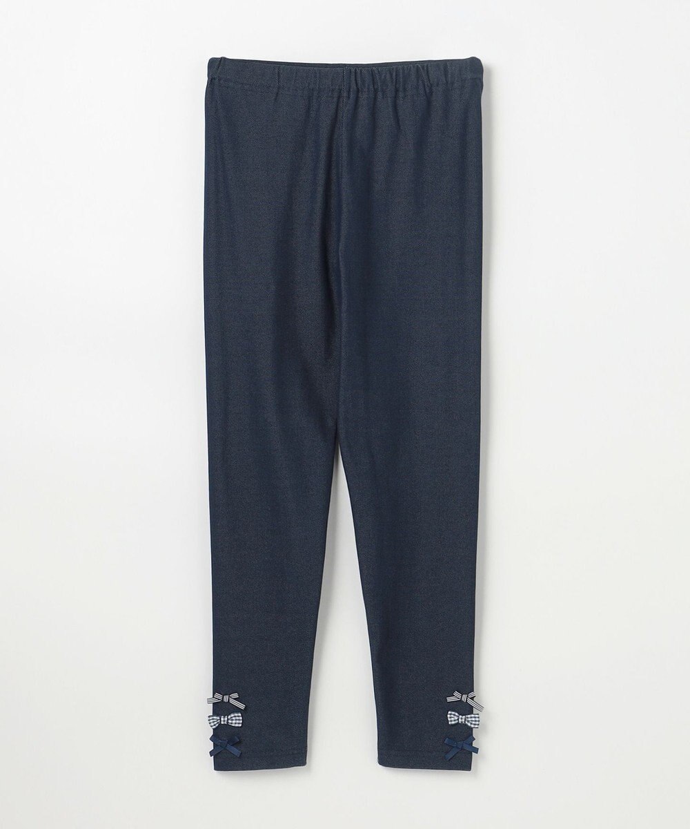 ANY KIDS 裾リボン 無地レギンス 