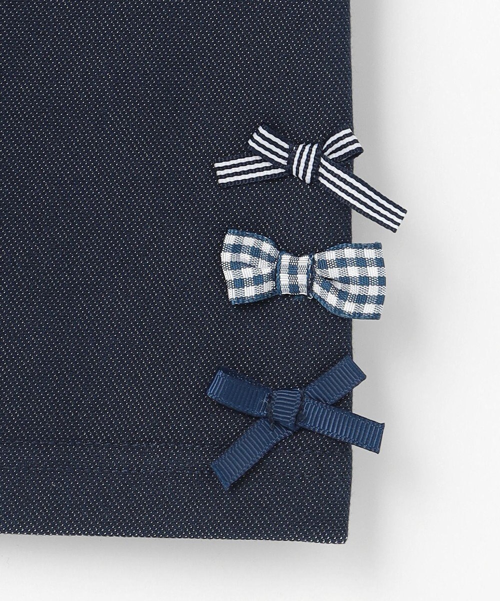 ANY KIDS 裾リボン 無地レギンス 