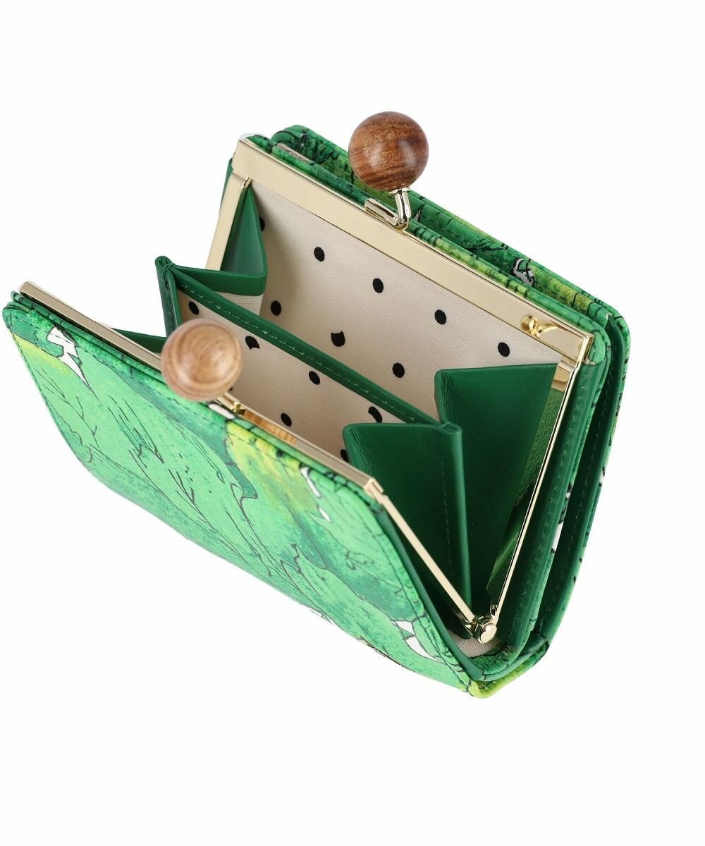 tsumori chisato CARRY 葉っぱ がま口 2つ折り財布 