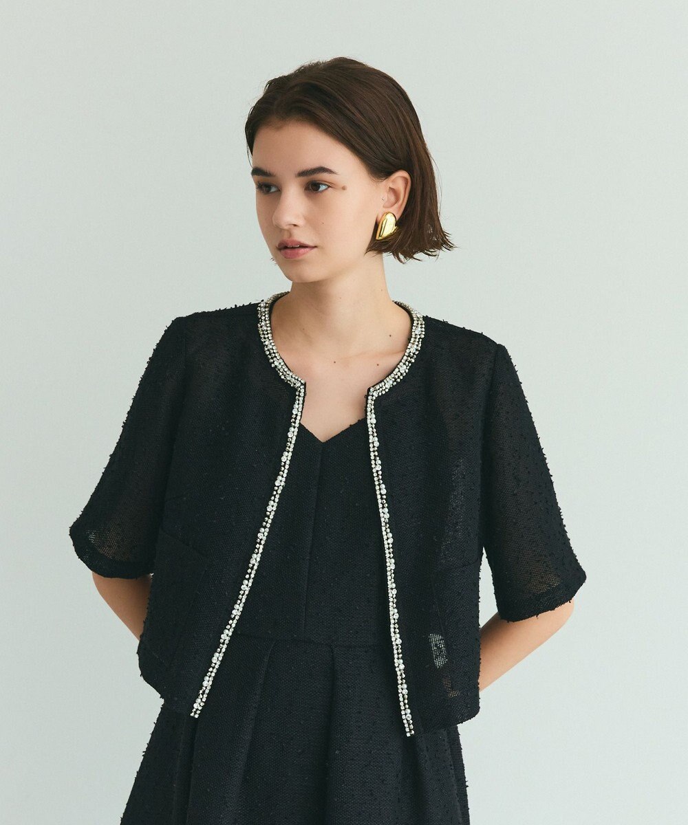 GRACE CONTINENTAL メッシュツイードジャケット 