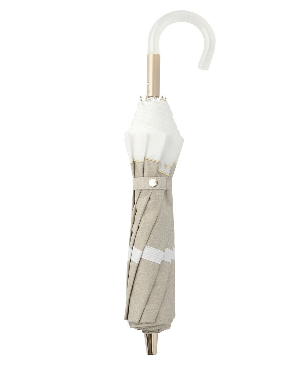 MOONBAT FURLA 晴雨兼用日傘 折りたたみ傘 シャンブレー切継 ／遮光 遮熱 UV 