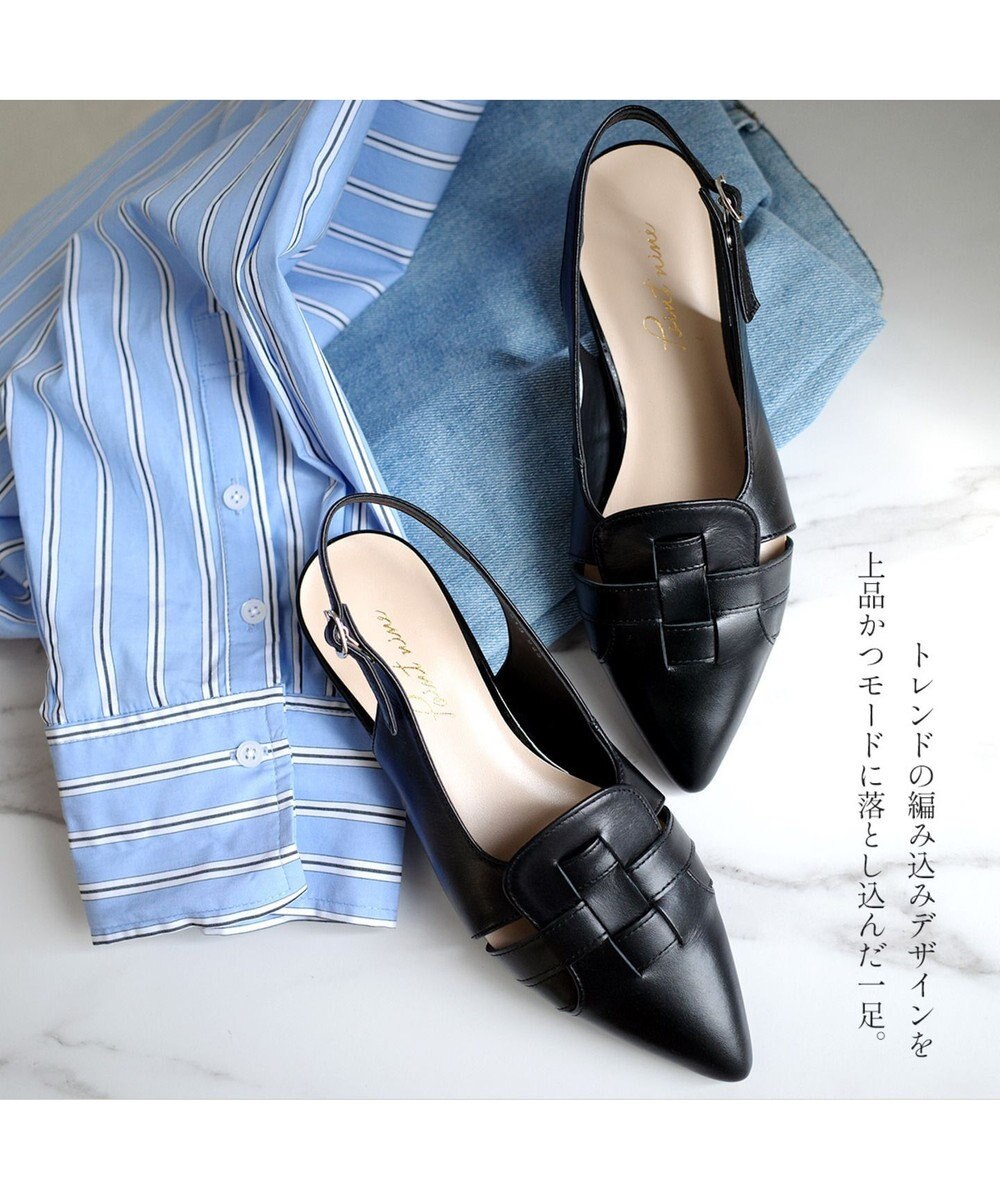 Pointer 日本製 本革グルカ風ミュール 