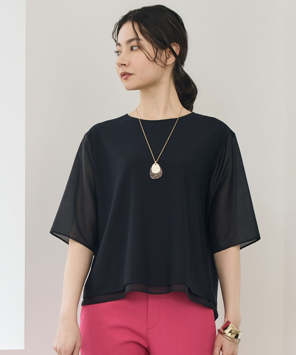 自由区 ストレッチアムンゼン Tブラウス 
