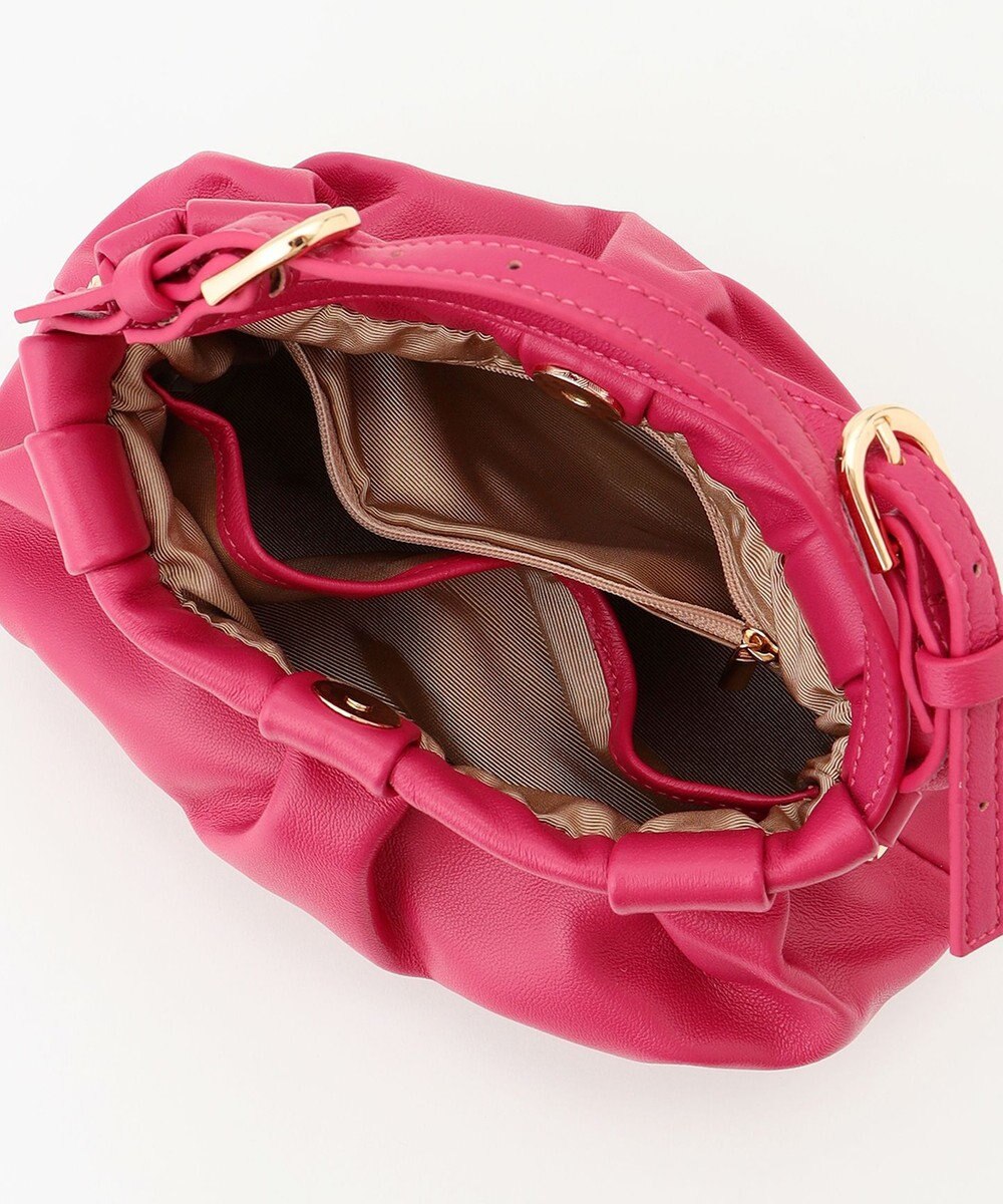 LA BAGAGERIE シープレザー　ギャザーミニマムバッグ 