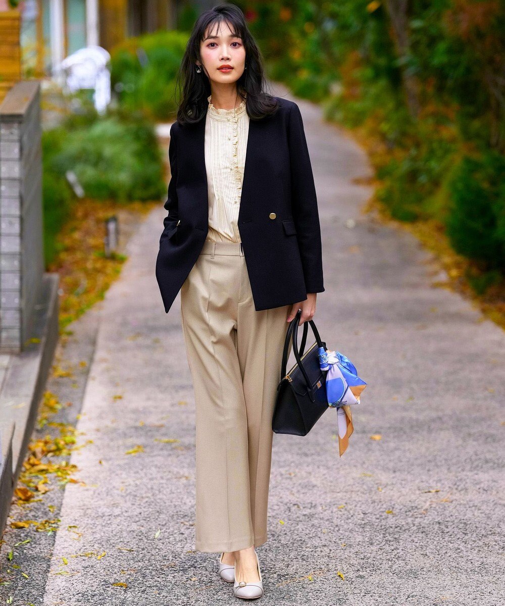 ANY SIS フリルスタンド シャツ 