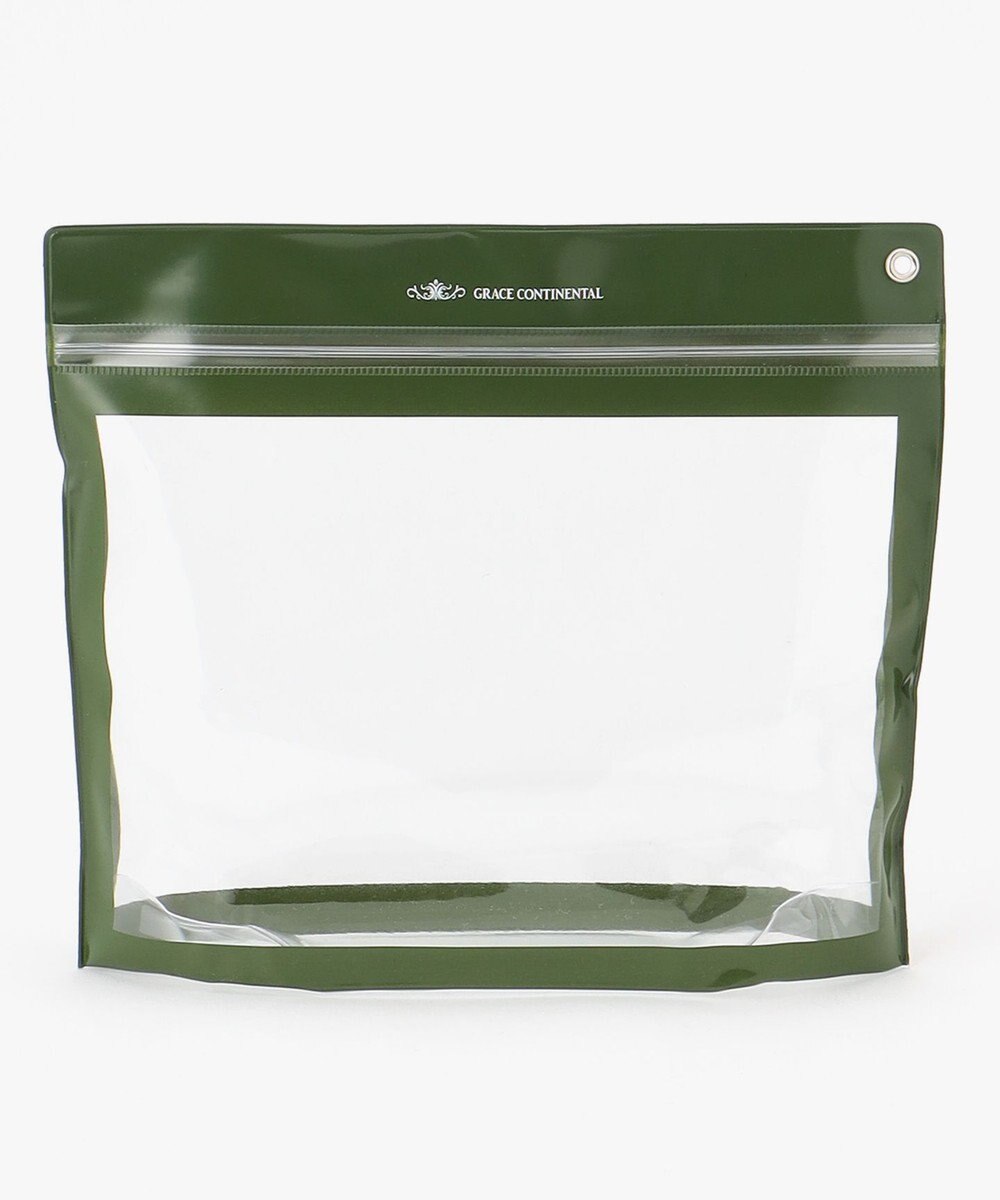 GRACE CONTINENTAL Fabricフラットポーチ-AW 