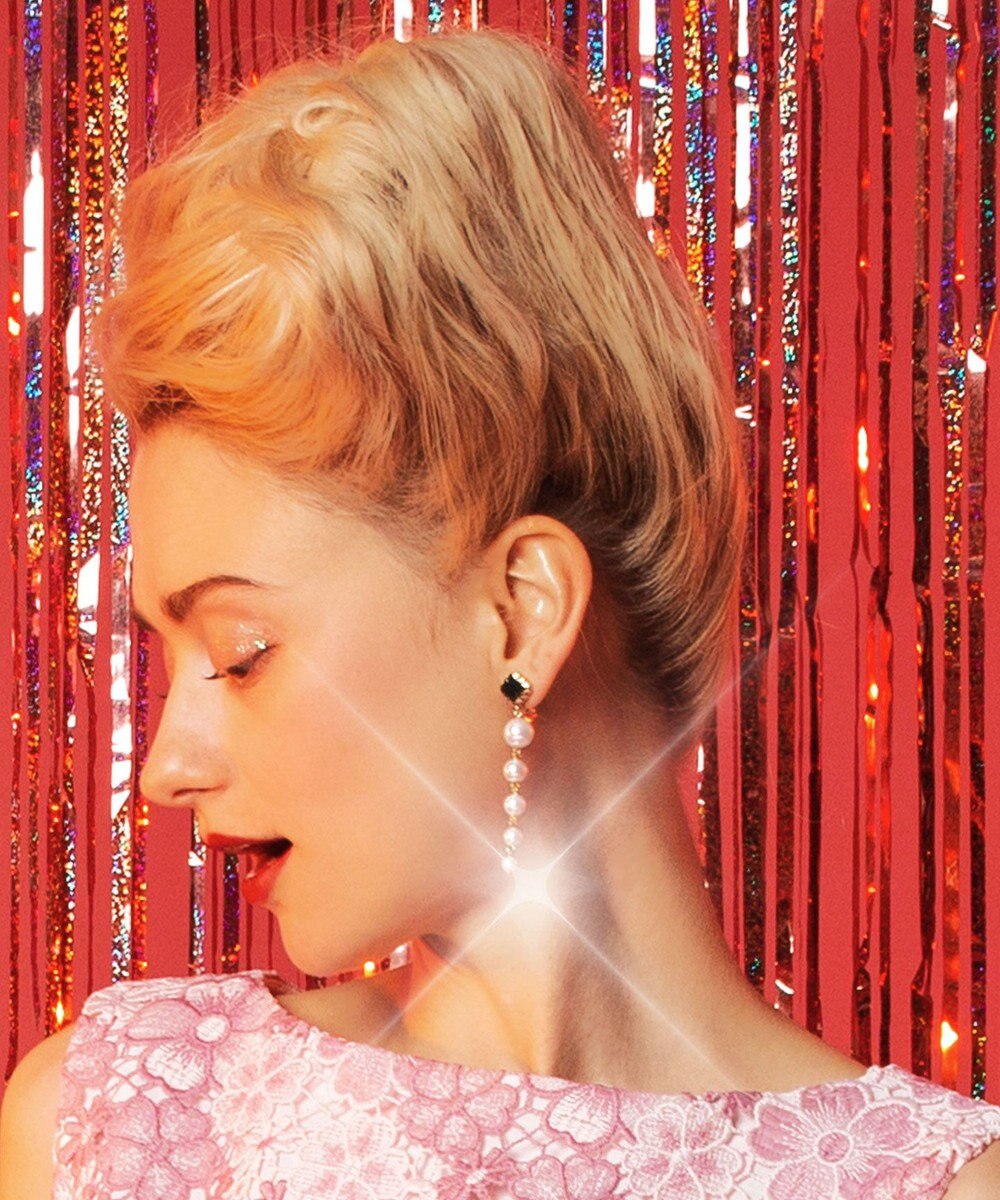 TOCCA LONG PEARL CLOVER EARRINGS イヤリング 