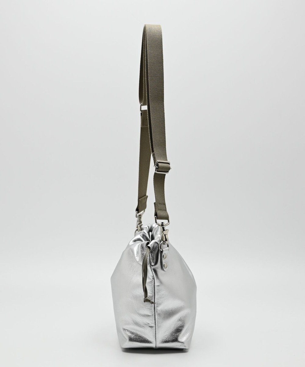 blancle メタリックレザー ドローストリング2wayバッグ 