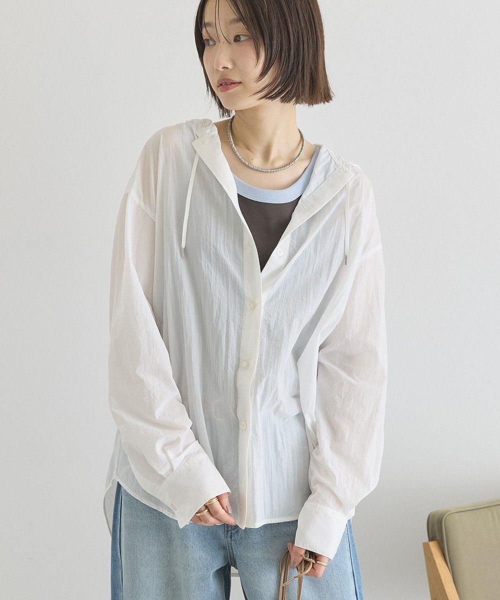 AMERICAN HOLIC ナイロンフーディーシャツ 