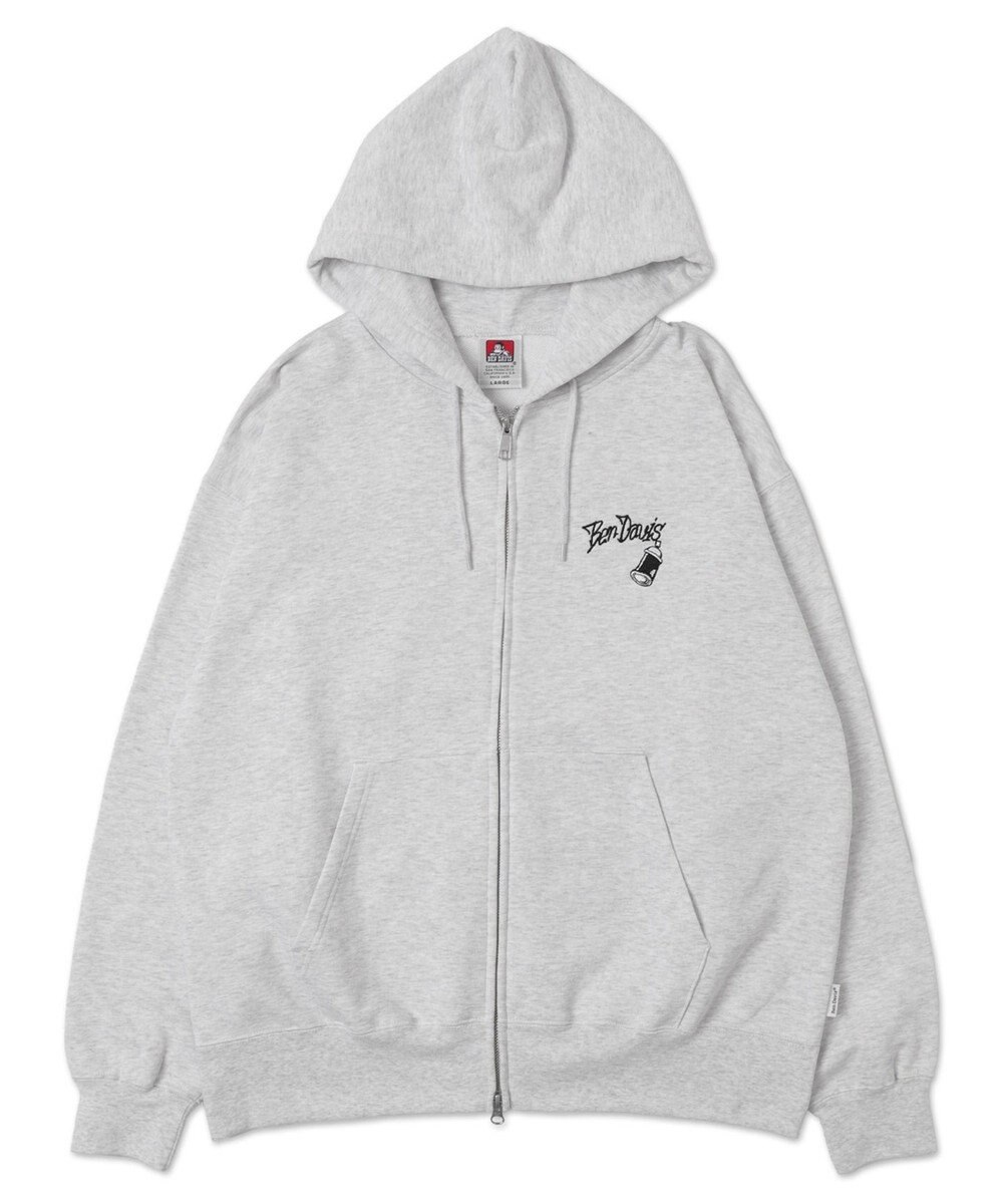 WEGO 【ユニセックス着用ITEM/MLサイズ展開】別注BENDAVISグラフィックジップパーカー 