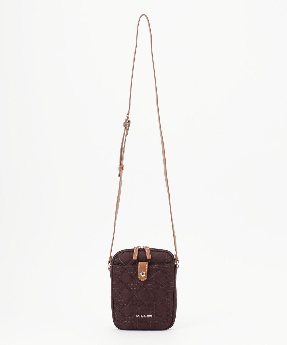 LA BAGAGERIE グリッドキルティングミニショルダー 