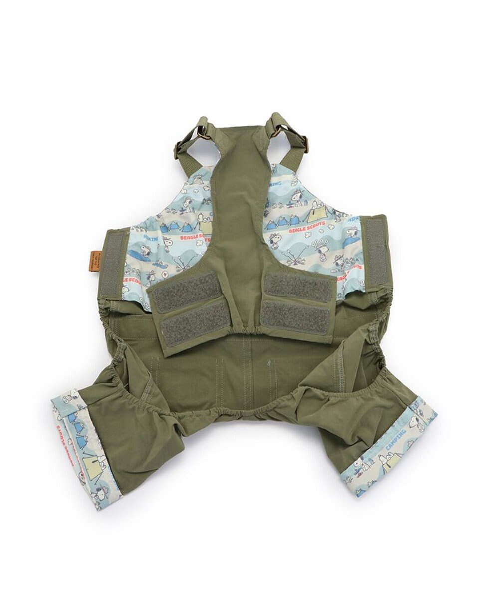 PET PARADISE スヌーピー ビーグルスカウト オーバーオール 《キャンプ柄》 小型犬 