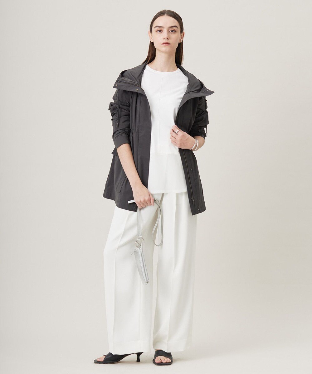 ICB L 【洗える】 ヴィスコースワイド シアーコンビプルオーバー 