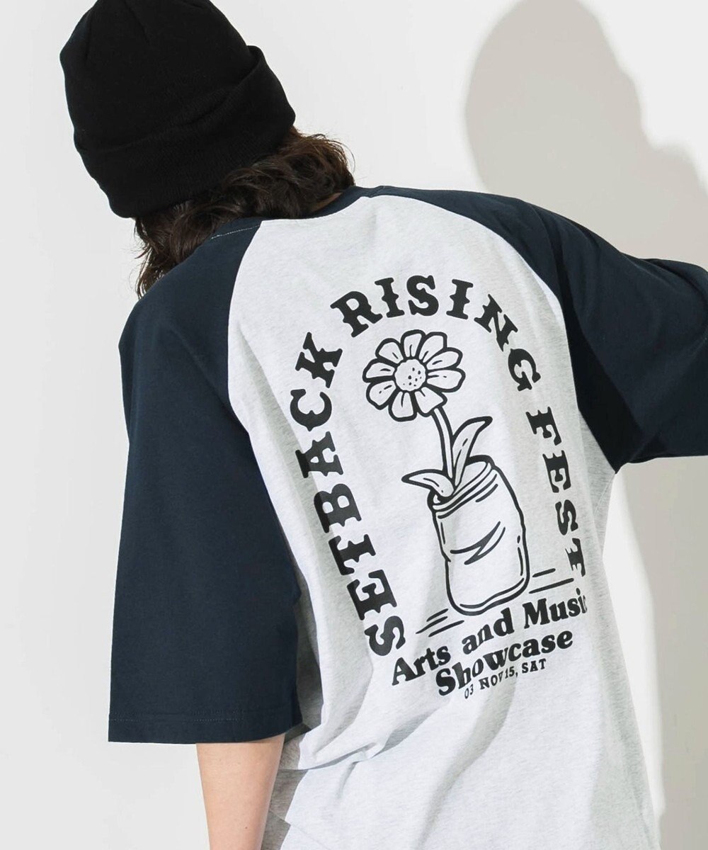 WEGO 【ユニセックス着用ITEM/】グラフィックラグランBIGT（S） 