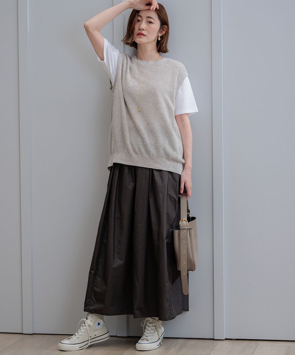 23区 L 【GLOW8月号掲載/接触冷感】半袖 クロップド IT TEE 