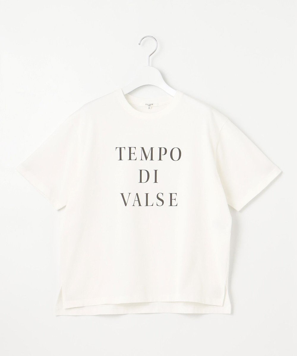 23区 S 【SLOW/一部店舗限定】MVSコットン  ロゴTシャツ 