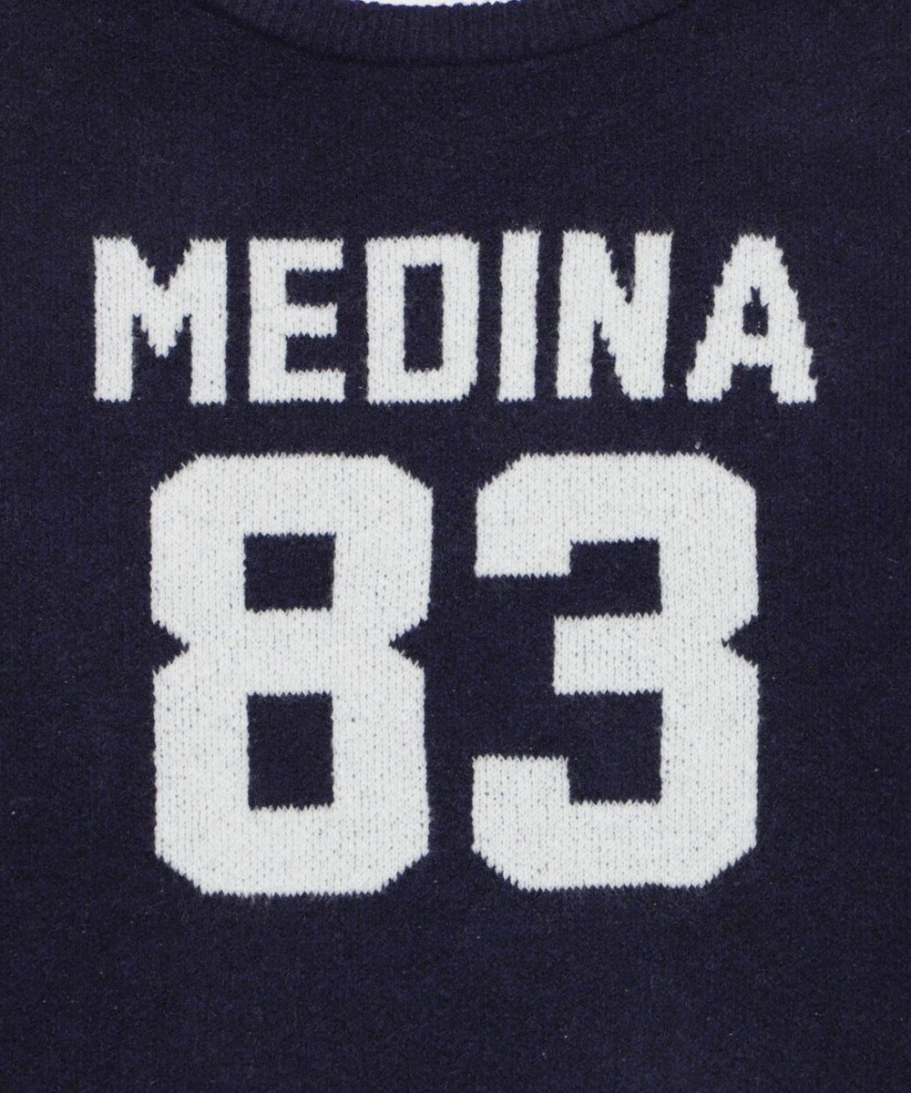 WEGO フラッフィー2WAYグラフィックワンショルBIGニット 