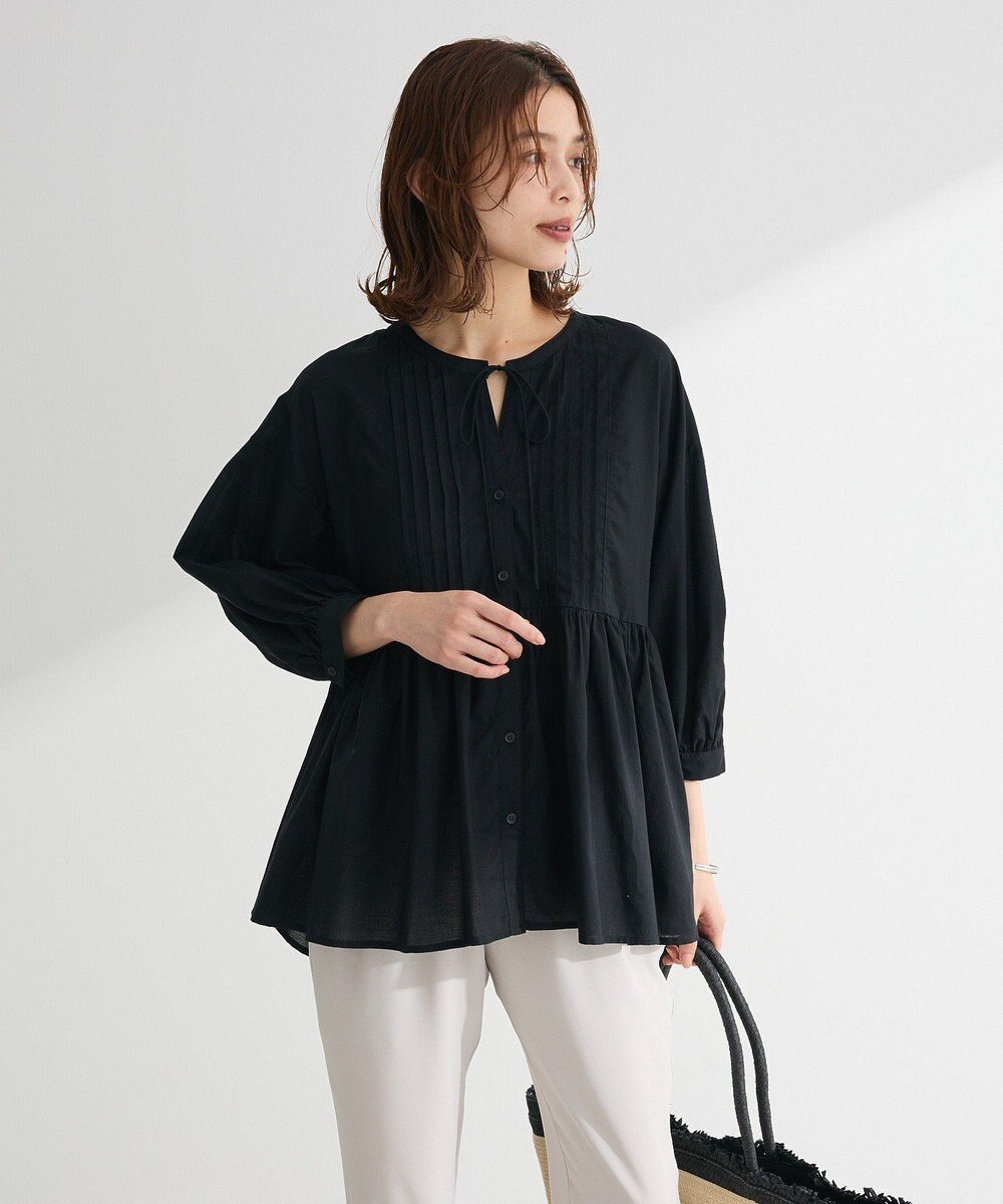 Green Parks ピンタックブラウス 