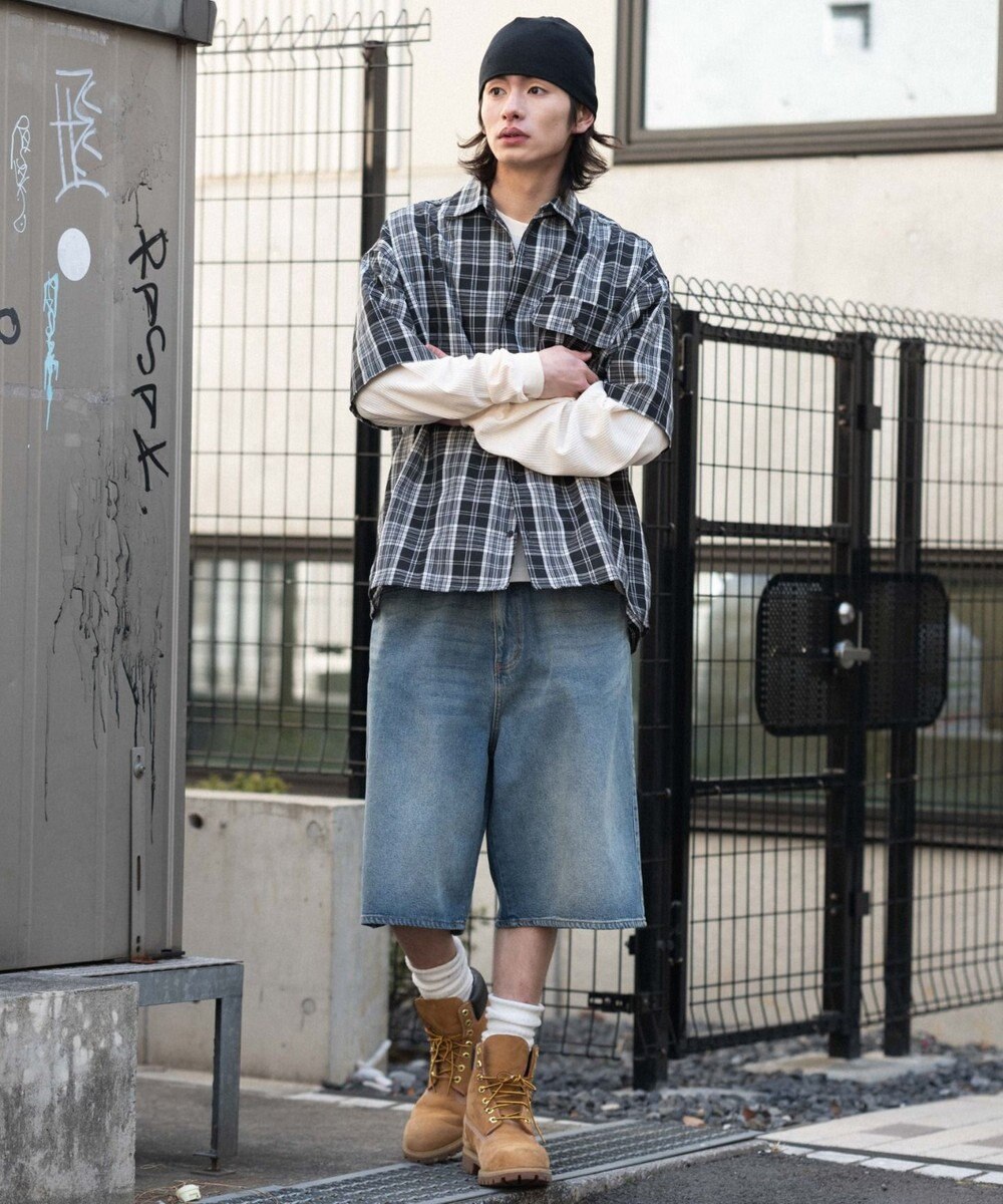 WEGO 【ユニセックス着用ITEM】アンサンブルチェックシャツ（LS） 