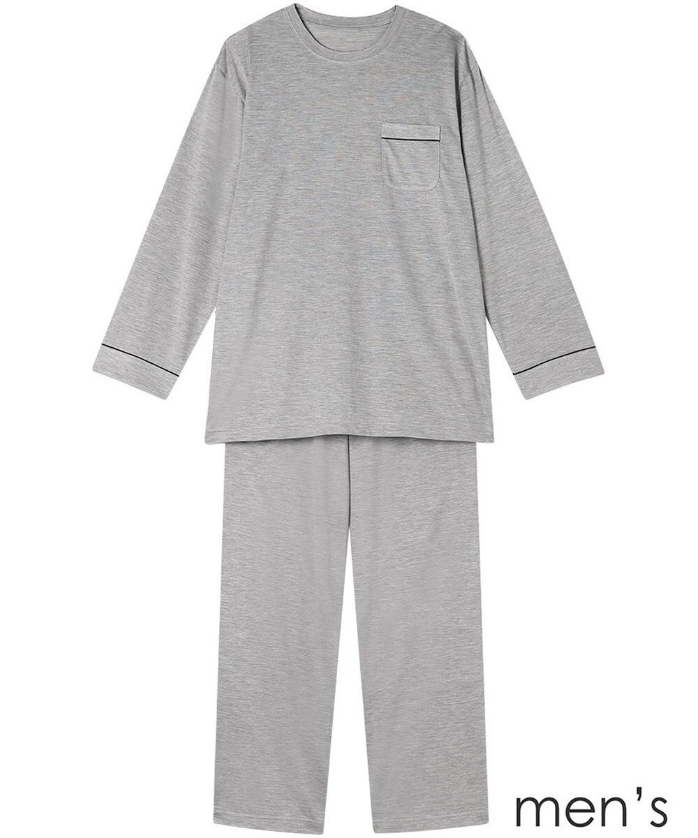 ワコール／睡眠科学 メンズ パジャマ 長袖 長ズボン シルク100%(本体) YGX548 睡眠科学／ワコール 