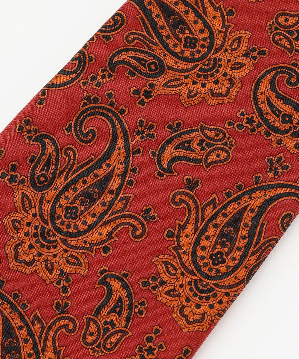 J.PRESS MEN オーバーダイペイズリーハンドプリント ネクタイ 