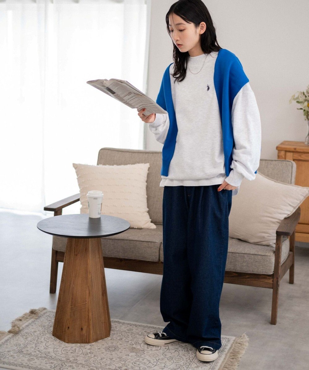 WEGO U.S. POLO ASSN.|別注ワンポイントスウェットプルオーバー 