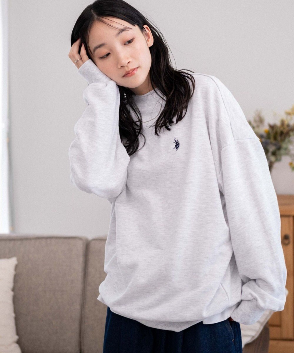 WEGO U.S. POLO ASSN.|別注ワンポイントスウェットプルオーバー 