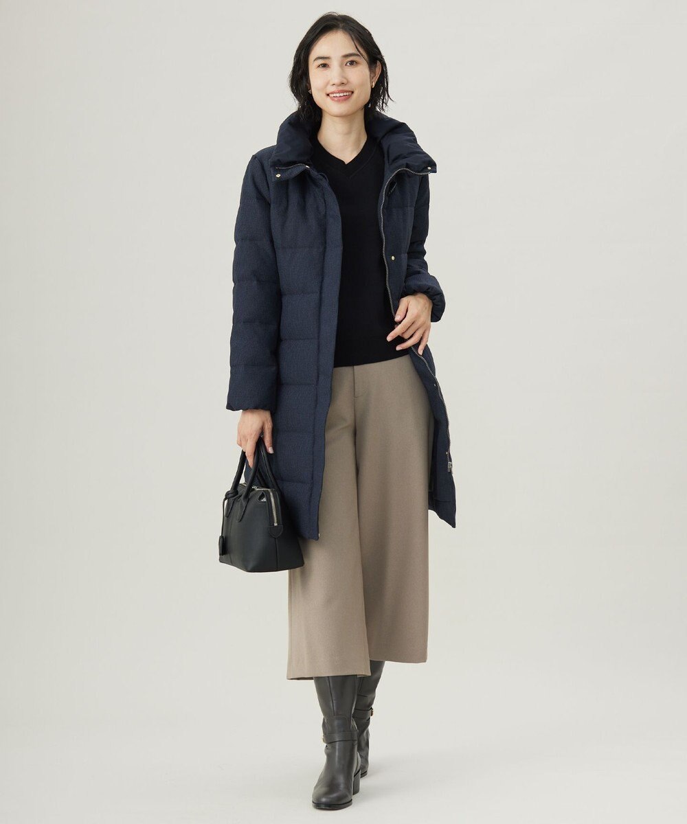 J.PRESS LADIES L 【WEB限定カラーあり・洗える】ツムギート flannel ワイド クロップド パンツ 