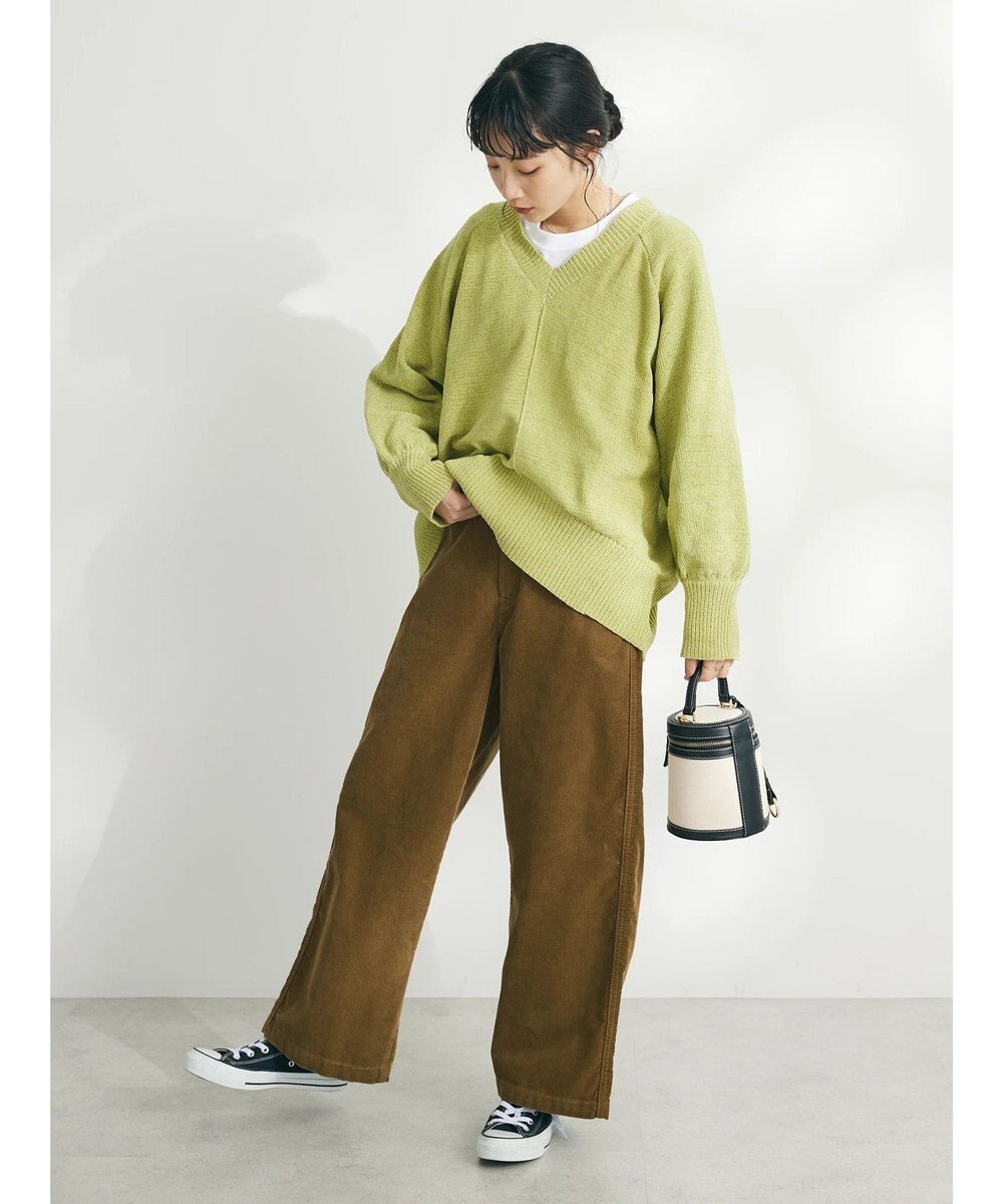 CRAFT STANDARD BOUTIQUE 洗えるコードモールＶネックプルオーバー 