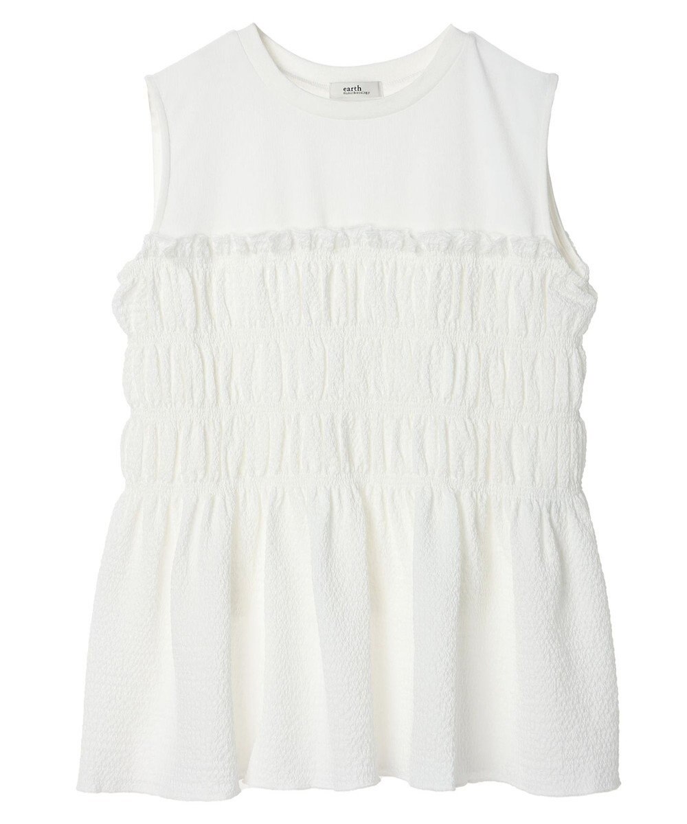 earth music&ecology ドッキングシャーリングプルオーバー 