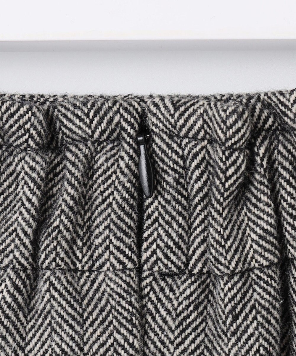 ANY SIS シアーコンビヘリンボーン スカート 