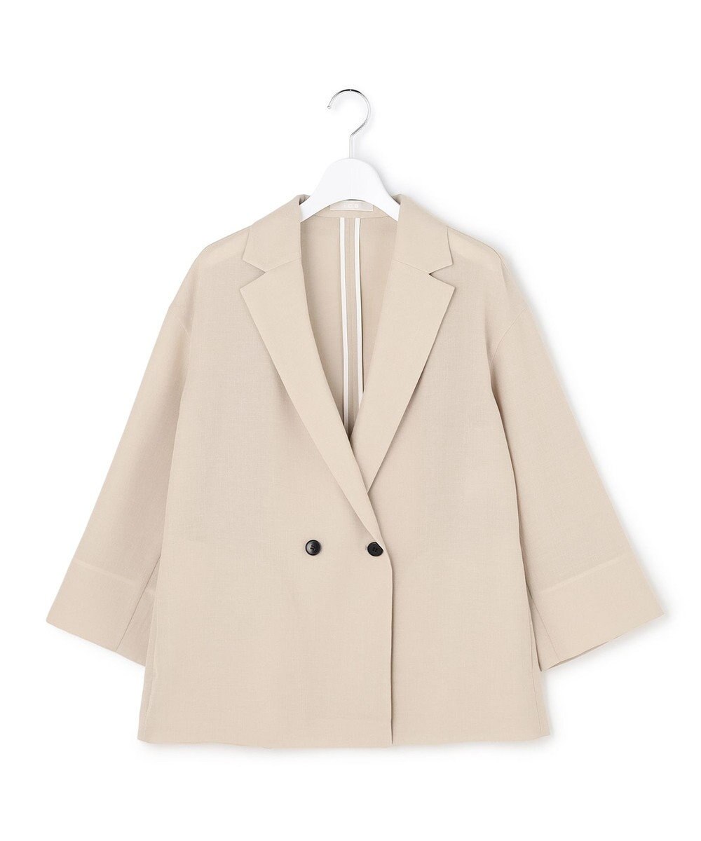 ICB 【先行予約】 ドライアセテートスラブ 8分袖ジャケット 