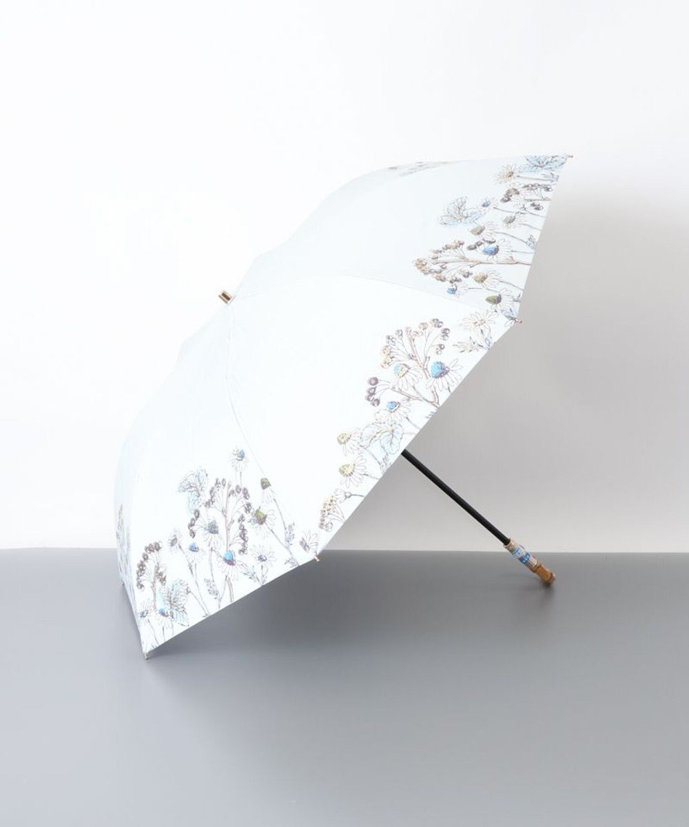 AURORA JILL STUART（ジル スチュアート） ボタニカルプリント晴雨兼用傘（二 つ折り傘・トップフラット） 