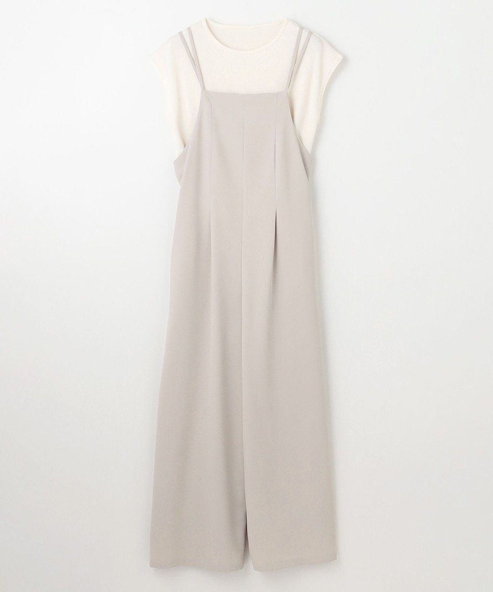 ANY 【2SET/洗濯機可】プルオーバー×キャミサロペットセット 