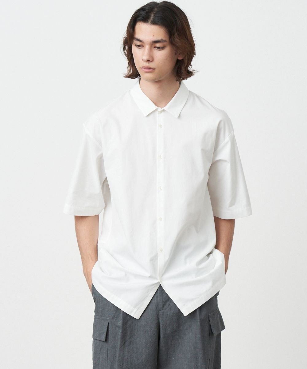ATON SUVIN BROAD | オーバーサイズシャツ - UNISEX WHITE