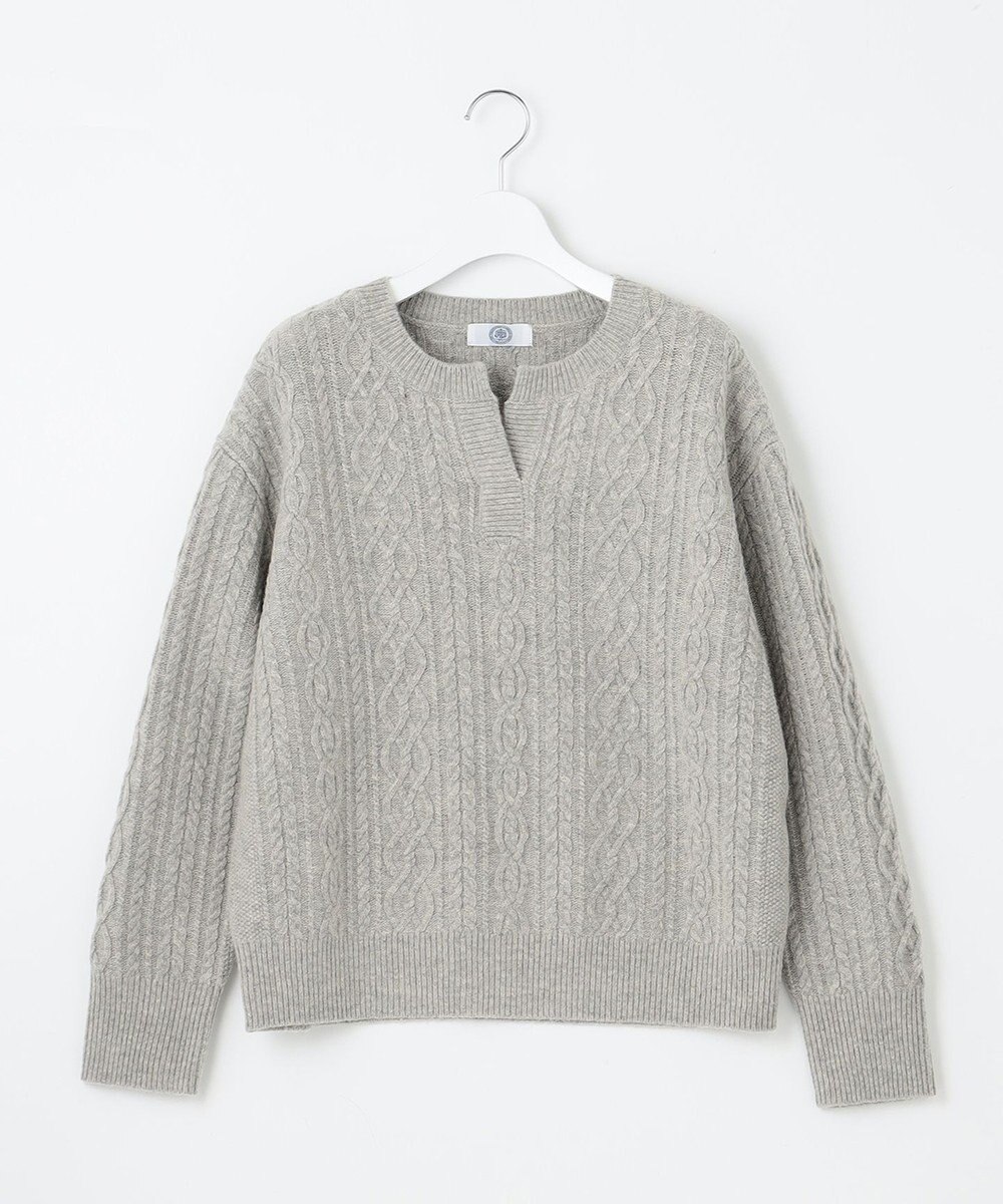 J.PRESS LADIES L 【洗える】BUNNY キーネック ニット 