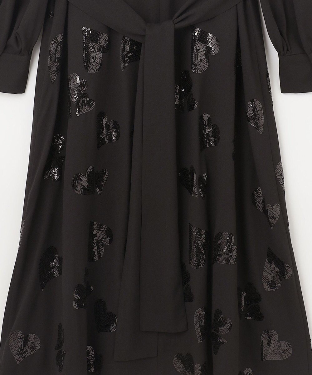 GRACE CONTINENTAL ハートスパンコールワンピース 